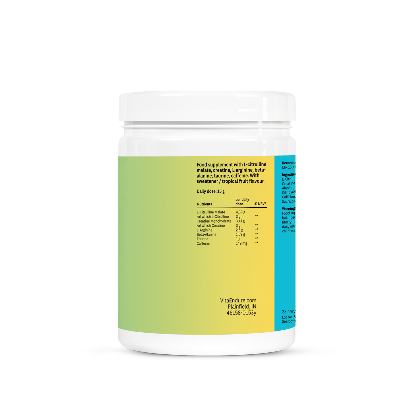Pre-Workout Booster Tropical - 500g
